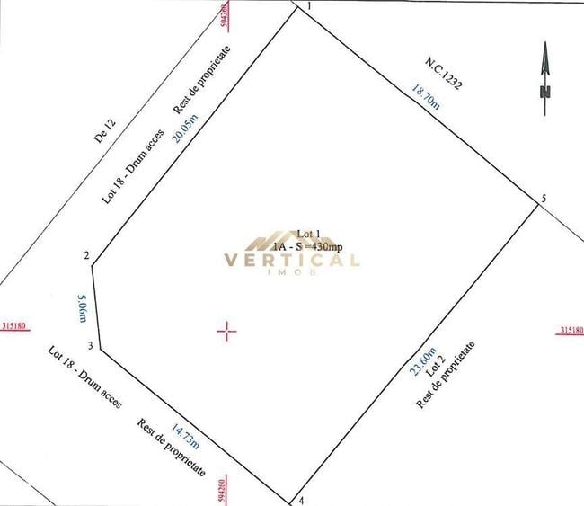 Teren intravilan 430 mp | Direct la asfalt | Str. Codrului, Berceni - 2