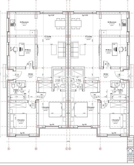 Duplex cu 4 camere cu Canalizare în Săcălaz