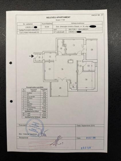 Apartament cu 3 camere decomandat, mobilat în Băneasa