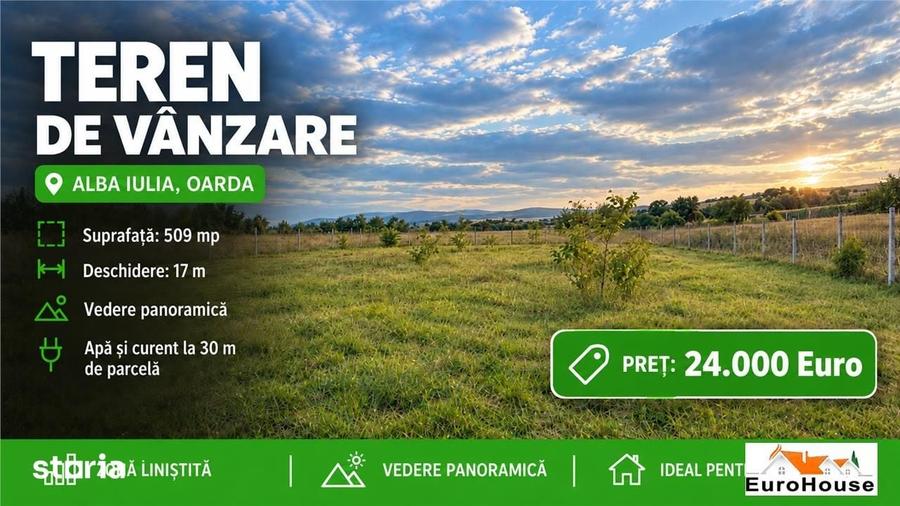 Teren de 509 mp, în Partoș