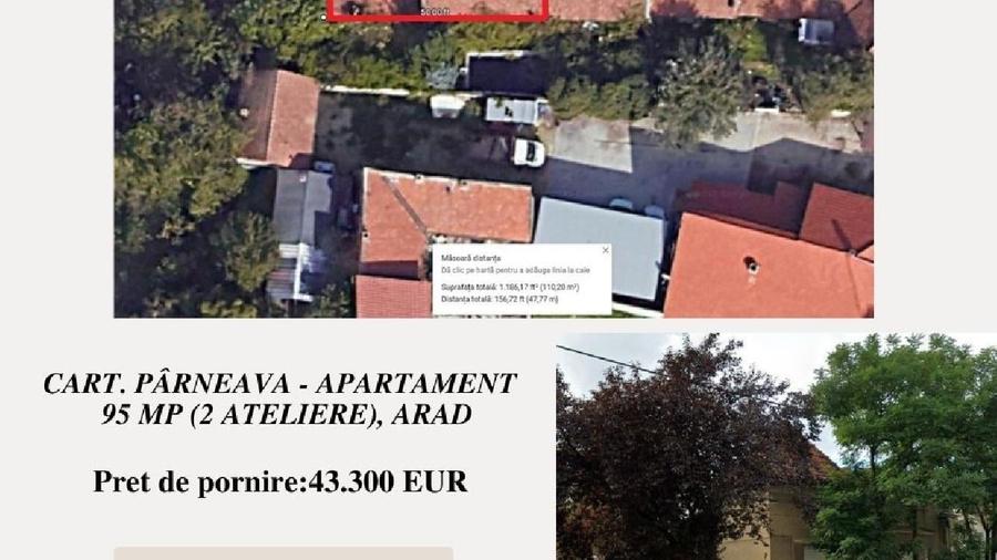 Apartament cu 3 camere decomandat în Pârneava