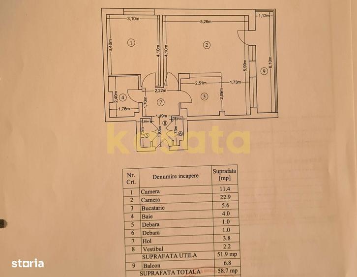 Apartament cu 2 camere, mobilat în Drumul Taberei — fotografia 1