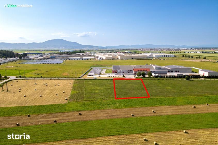 Teren industrial Bra?ov, ie?ire spre Cristian, 55 metri front stradal