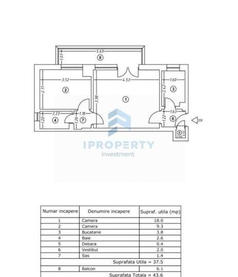 Apartament 2 Camere Sala Palatului Ateneu Semidecomandat - 5