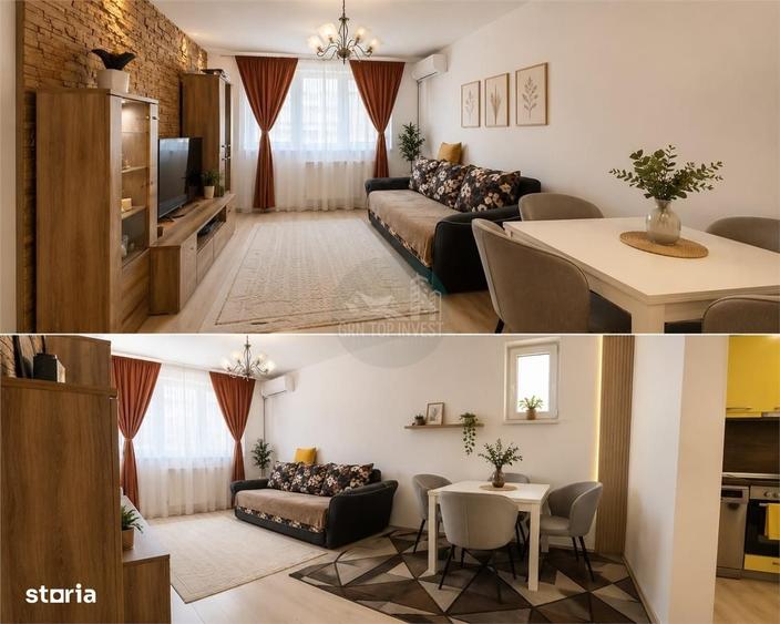 Apartament cu 2 camere semidecomandat în Central