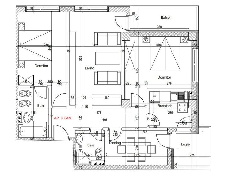 Apartament cu 4 camere în Albert