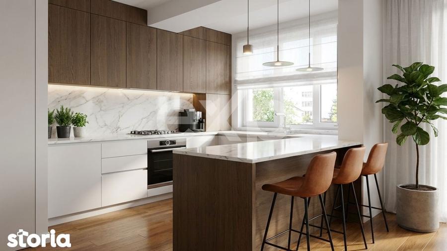 Apartament cu 3 camere, mobilat în Herăstrău