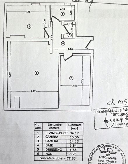 Apartament cu 3 camere decomandat, mobilat în Gorjului