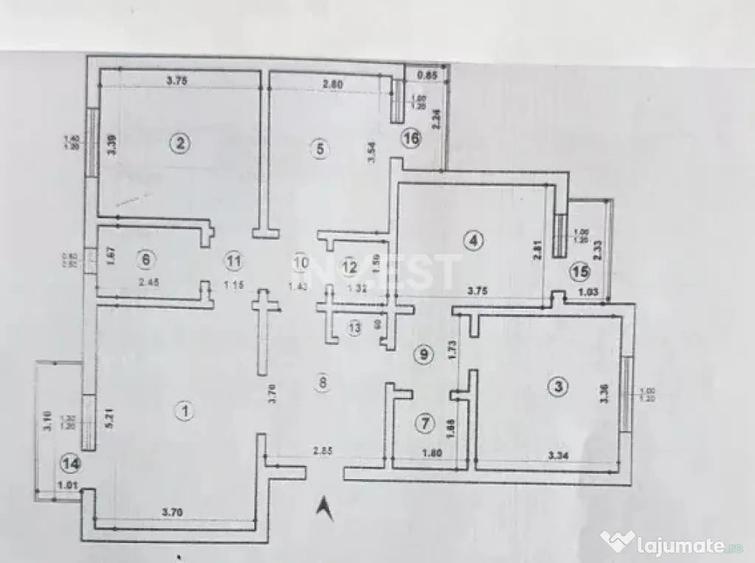 Apartament 4 camere, 2 bai, Pasajul Octav Bancila - 1