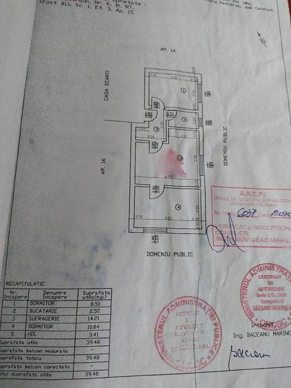 Apartament cu 3 camere nedecomandat în 5 Călărasi