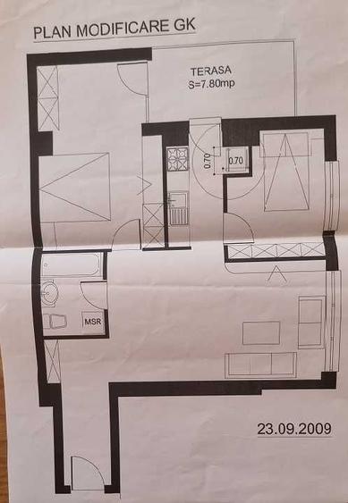 Apartament cu 3 camere semidecomandat în Herăstrău