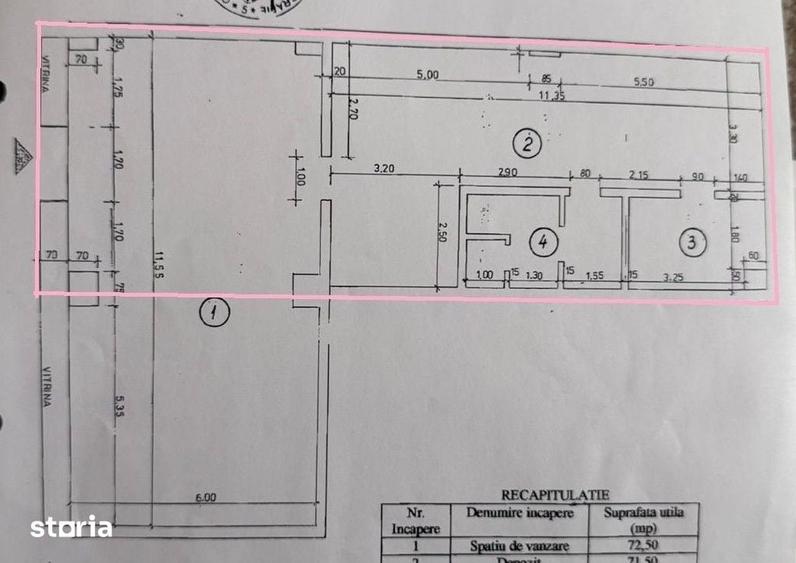 Spațiu comercial, de 130 mp, în Rahova