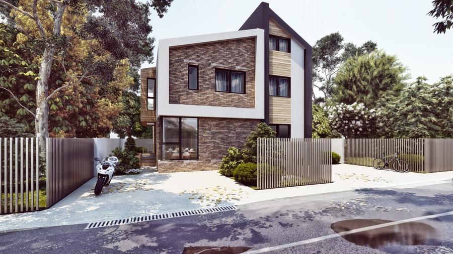 Duplex cu 4 camere cu Teren 200 Mp în Odăi