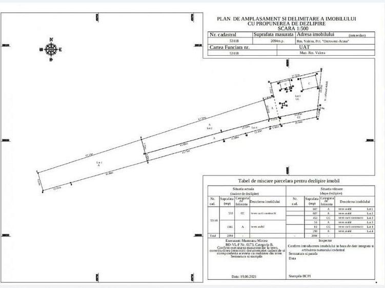 Teren Construcții intravilan de 1585 mp, în Ostroveni