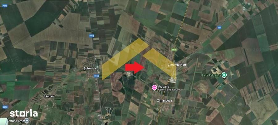Teren de 67827 mp, în Zimandu Nou