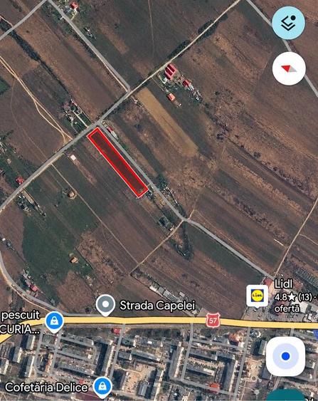 Teren de 2500 mp, în Central