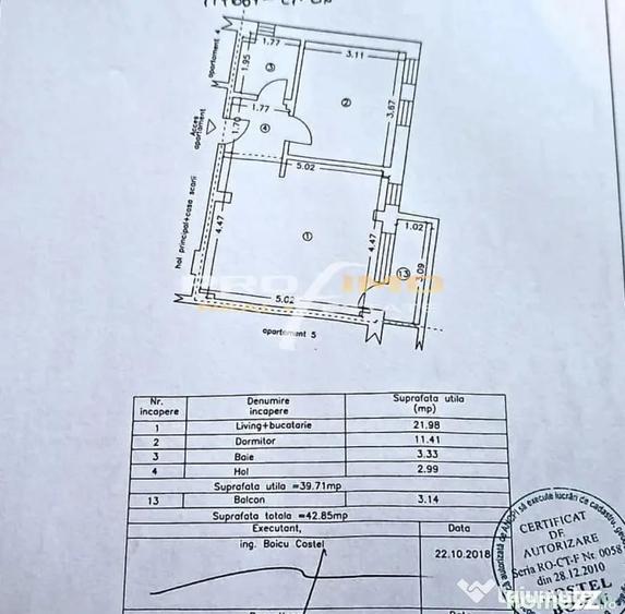 Apartament cu 2 camere decomandat în Nord