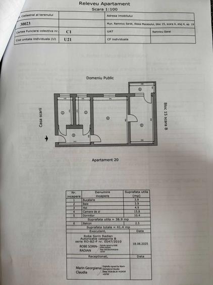 Apartament cu 2 camere nedecomandat în Central