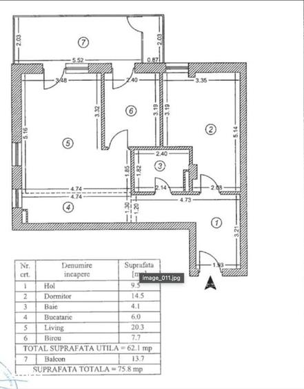 Apartament cu 3 camere în Colentina