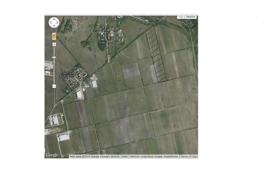 Teren de 4000 mp, în Aeroport