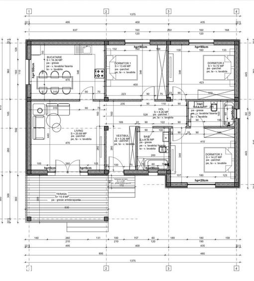 Casa noua cu 4 camere, 2bai, teren 425 mp, finisaje interioare alegere - 13