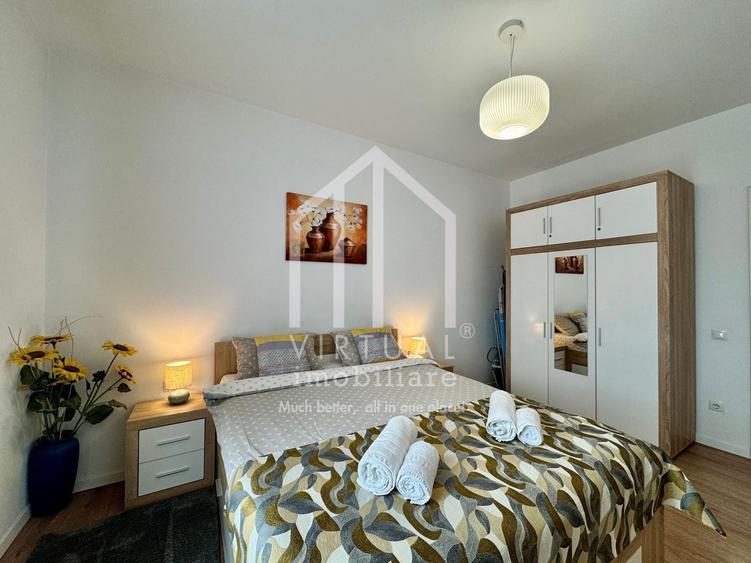 Apartament cu 2 camere decomandat, mobilat în Piața Cluj