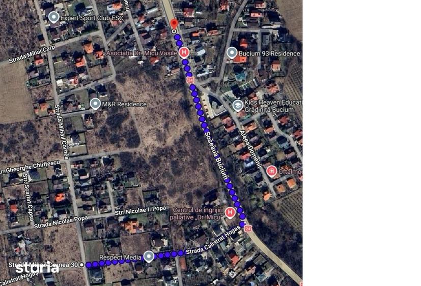Teren de 1135 mp, în Bucium