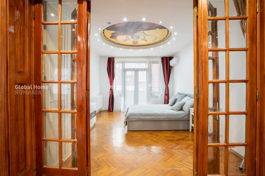 Apartament cu 6 camere circular, mobilat în Cișmigiu