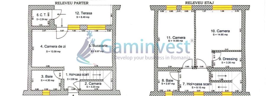 Duplex cu 3 camere cu Canalizare în Nojorid