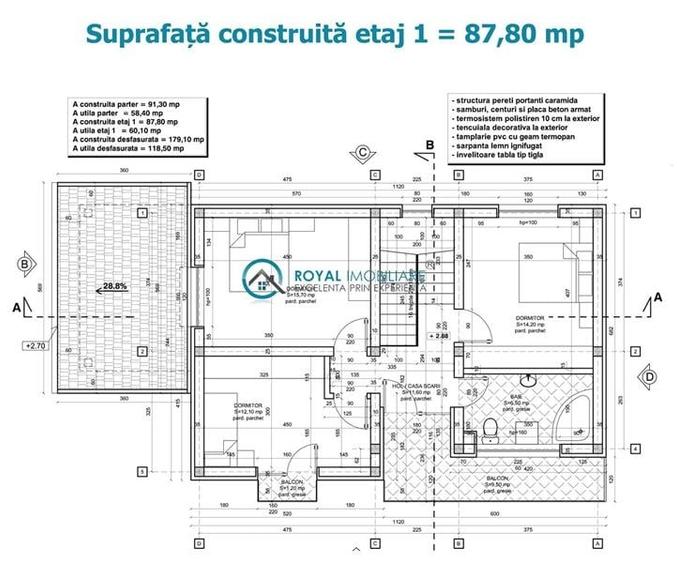 Casă individuală cu 5 camere cu Teren 300 Mp în Păulești