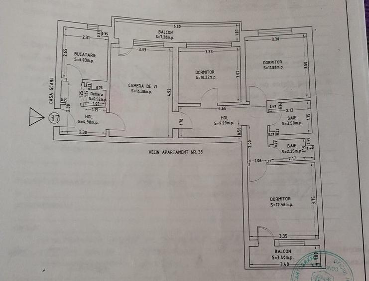 Apartament cu 4 camere, mobilat în Tomis III