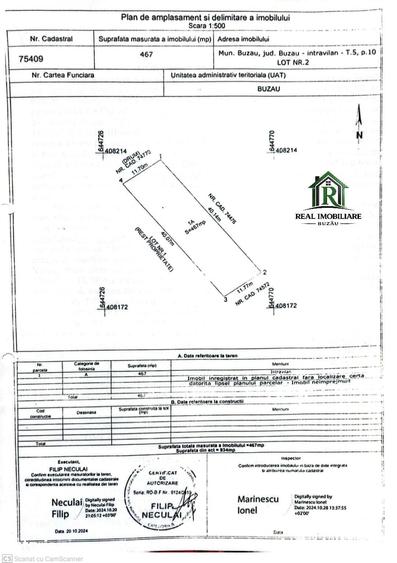 Teren de 467 mp, în Broșteni