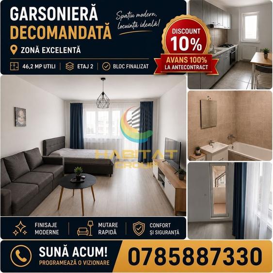 Garsonieră decomandată în Brâncoveanu