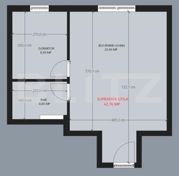 Apartament cu 2 camere decomandat în Micro 17