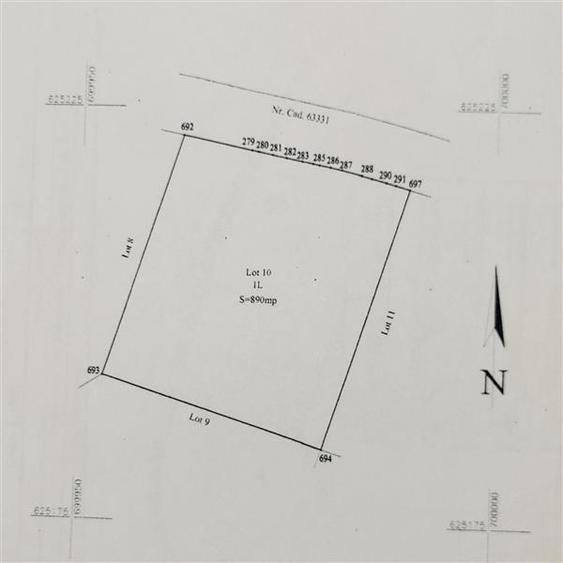 Teren Construcții intravilan de 890 mp, în Bârnova