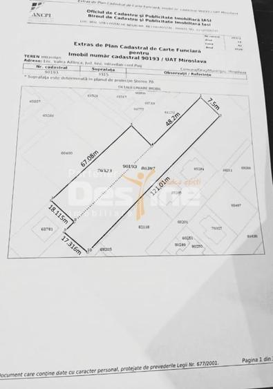 Teren Construcții intravilan de 3315 mp, în Cug