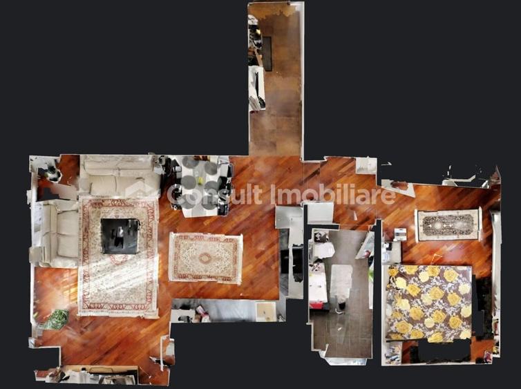 Apartament cu 2 camere semidecomandat, mobilat în Borhanci