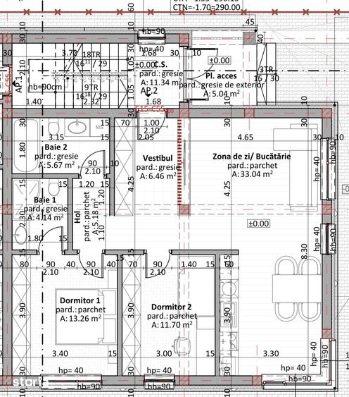 Apartament cu 3 camere în Central