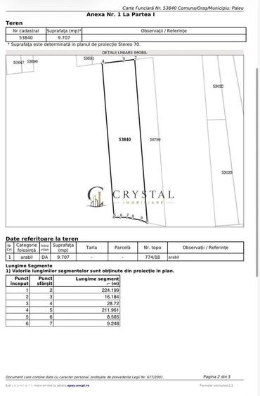 Teren intravilan in -Paleu 9.707 mp | Potential excelent de investitie - 1