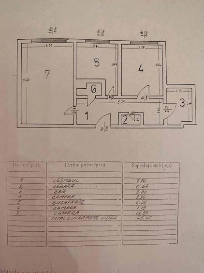 Apartament cu 2 camere decomandat în Moșilor
