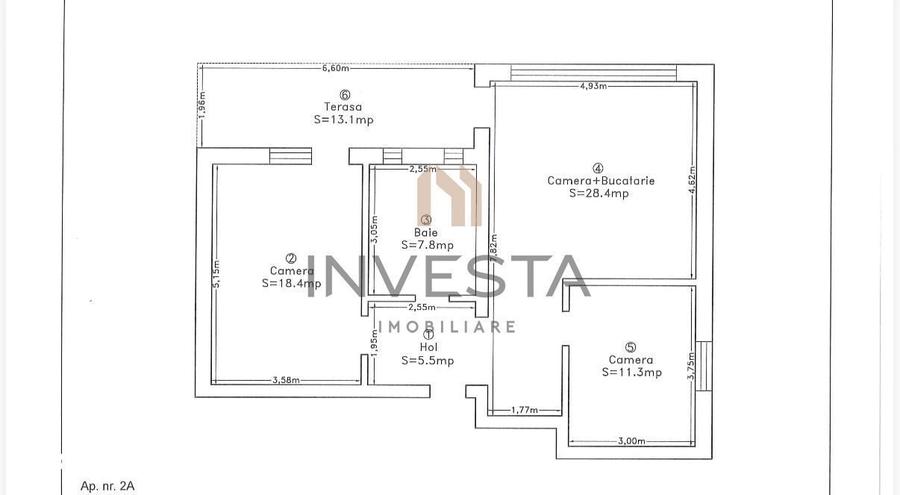 Apartament cu 3 camere semidecomandat în Andrei Mureșanu