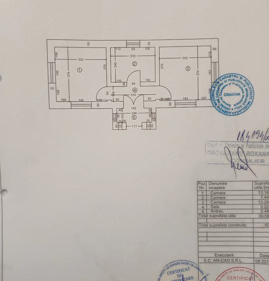 Casă cu 3 camere cu Teren 1034 Mp în Central