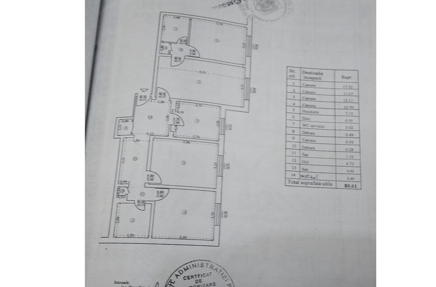 Apartament cu 4 camere decomandat în Crângași