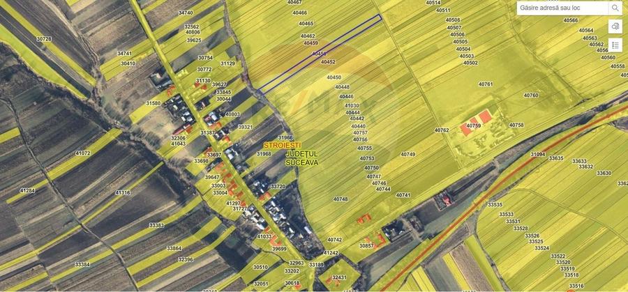 Teren agricol extravilan de 6100 mp, în Stroiești
