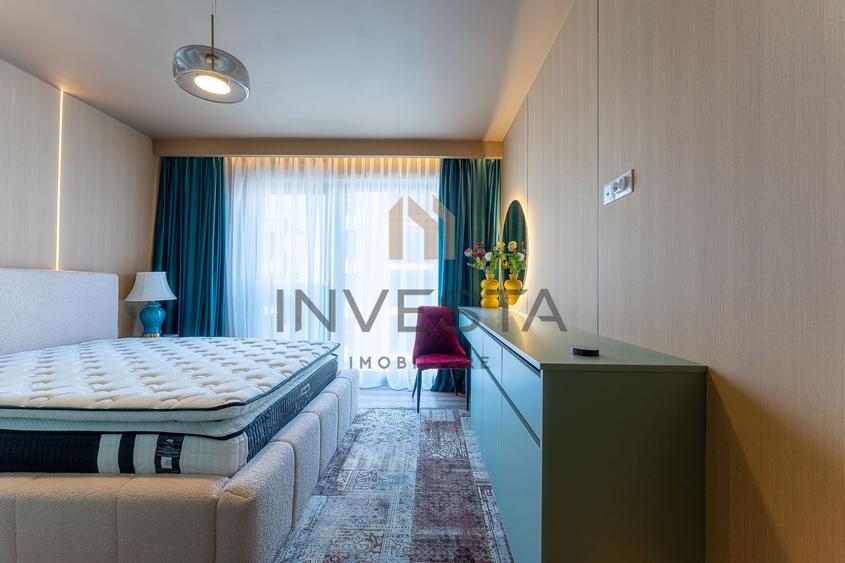 Apartament cu 2 camere semidecomandat, mobilat în Între Lacuri