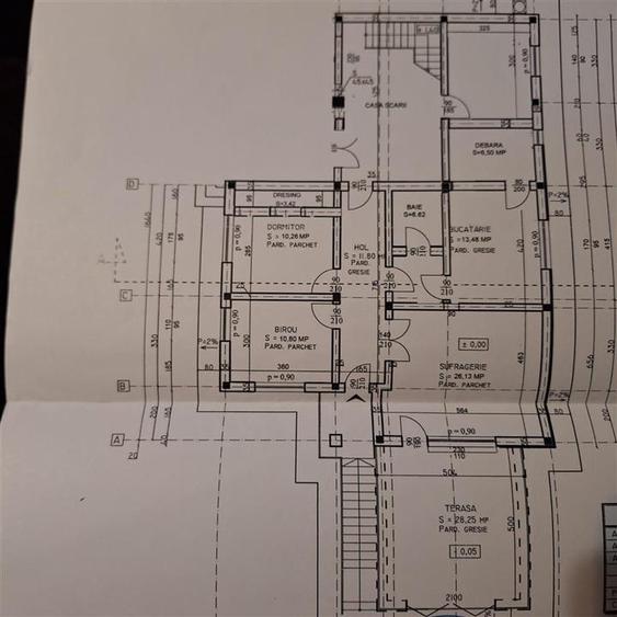 Casă individuală cu 6 camere cu Canalizare în Chiperești