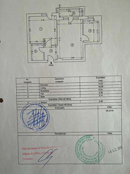 Apartament cu 2 camere decomandat în Ștefăneștii de Jos