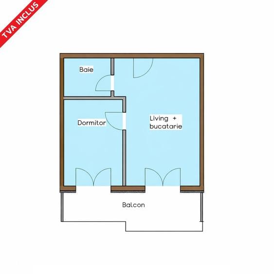Apartament cu 2 camere în Nord