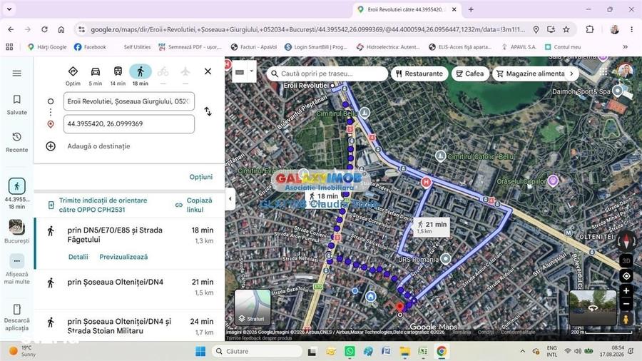 Casă cu 2 camere în Eroii Revoluției