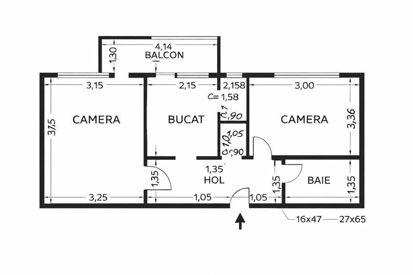 Apartament cu 2 camere decomandate, confort I, etaj intermediar, zona I.Mester - 1